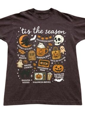 Gildan Black Halloween Graphic Tee, Tis the season shirt